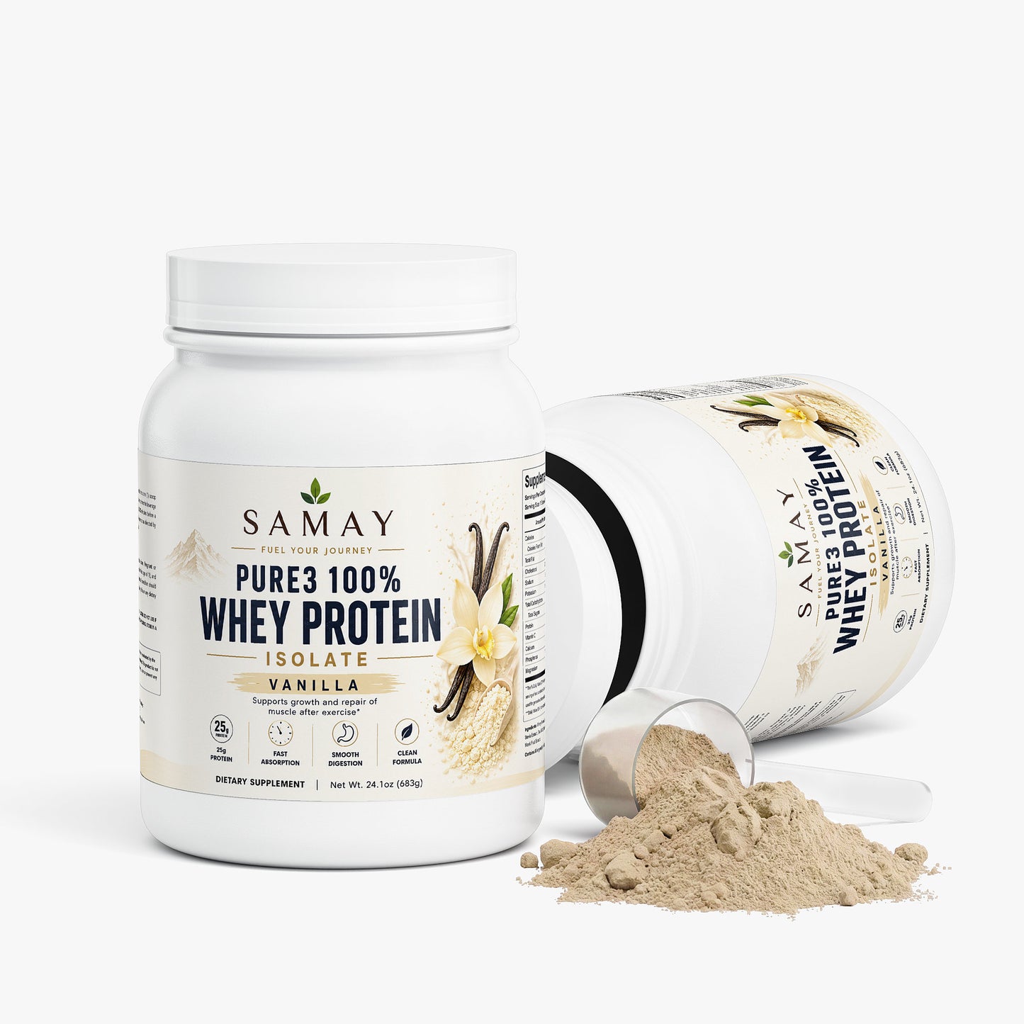 Pure3 100% Whey Protein Isolate (Vanilla)