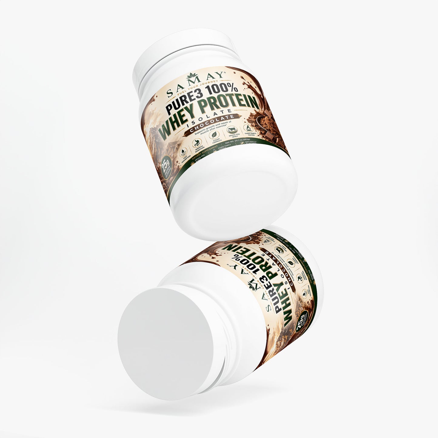 Pure3 100% Whey Protein Isolate (Chocolate)