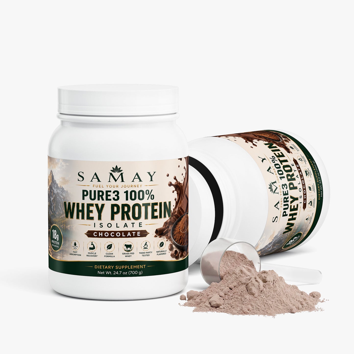 Pure3 100% Whey Protein Isolate (Chocolate)