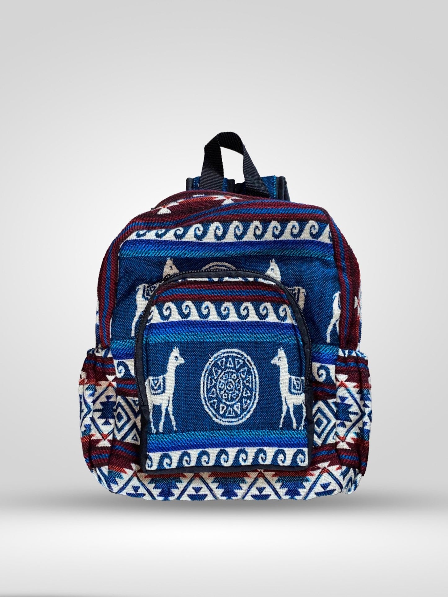 Samay Artisan Alpaca Wool Combo Set Poncho, Backpack & Crossbody Pouch