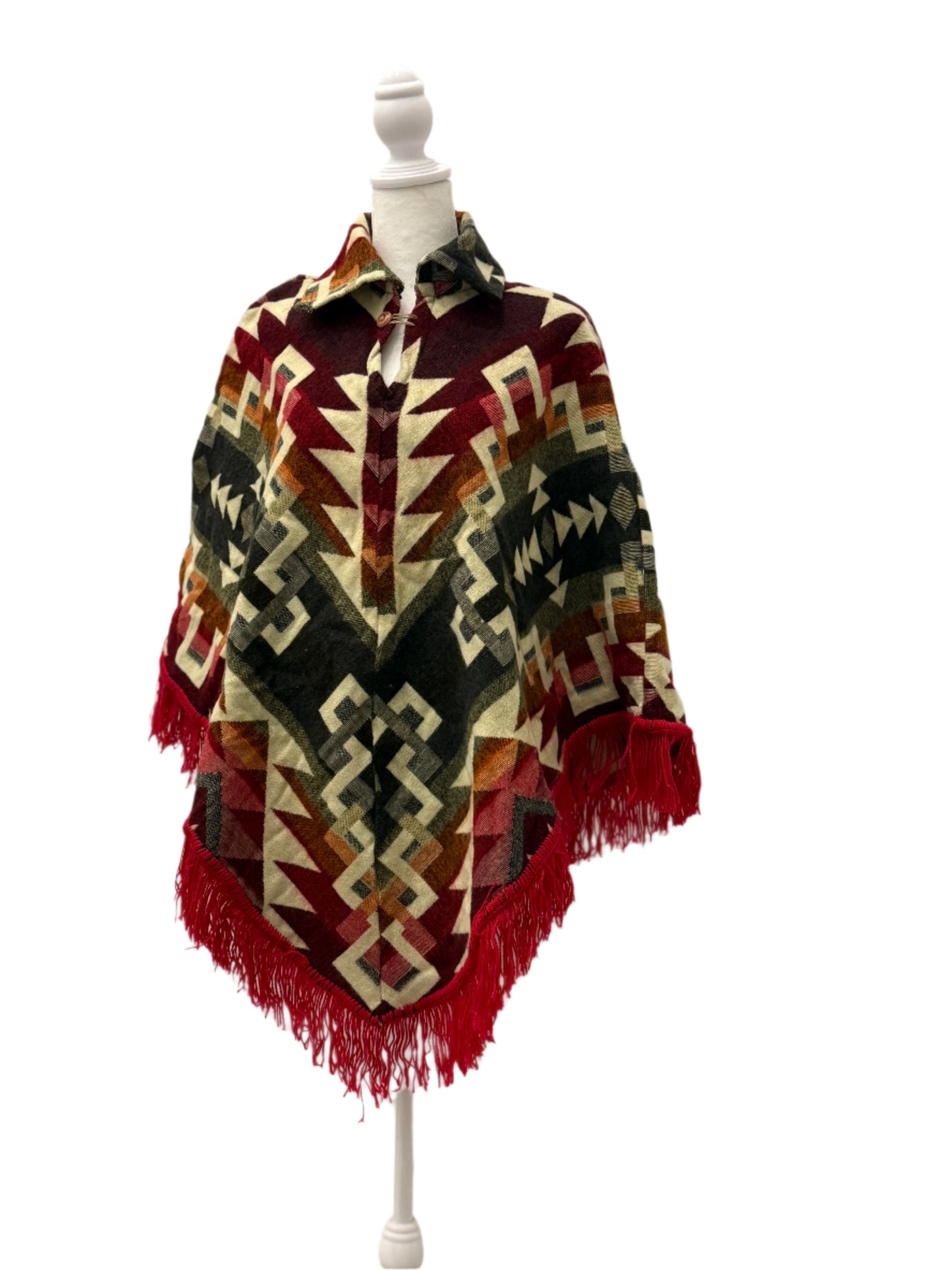 Ecuador Alpaca wool Unisex Hooded Poncho